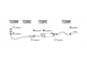 VENEPORTE 700091 išmetimo sistema