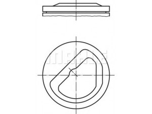 MAHLE ORIGINAL 082 12 00 stūmoklis 
 Variklis -> Cilindrai/stūmokliai
11 25 1 262 221 1, 11 25 1 263 323