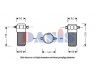 AKS DASIS 802490N džiovintuvas, oro kondicionierius 
 Oro kondicionavimas -> Džiovintuvas
4B0820192, 4BO820192, 8A0820193AB