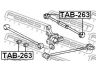 FEBEST TAB-263 valdymo svirties/išilginių svirčių įvorė 
 Ašies montavimas/vairavimo mechanizmas/ratai -> Valdymo svirtis/pasukamosios svirties sujungimas -> Montavimas/sutvirtinimas
48725-20460