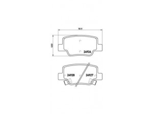 BREMBO P 83 114 stabdžių trinkelių rinkinys, diskinis stabdys 
 Techninės priežiūros dalys -> Papildomas remontas
044660F010, 04466YZZE7