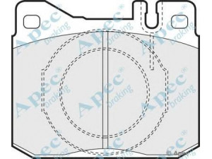 APEC braking PAD340 stabdžių trinkelių rinkinys, diskinis stabdys 
 Techninės priežiūros dalys -> Papildomas remontas
0004205920, 0004206020, 0004209420