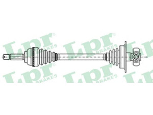 LPR DS20143 kardaninis velenas 
 Ratų pavara -> Kardaninis velenas
46307506