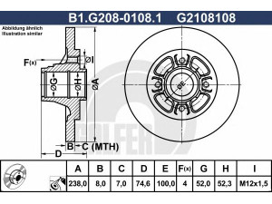 GALFER B1.G208-0108.1 stabdžių diskas 
 Dviratė transporto priemonės -> Stabdžių sistema -> Stabdžių diskai / priedai
77 00 780 077, 77 00 780 078, 77 00 829 553