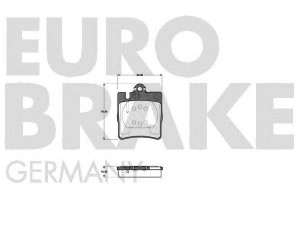 EUROBRAKE 5502223339 stabdžių trinkelių rinkinys, diskinis stabdys 
 Techninės priežiūros dalys -> Papildomas remontas
0024205220, 0034202820, 0034205220