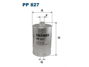FILTRON PP827 kuro filtras 
 Techninės priežiūros dalys -> Papildomas remontas
6006968, 60506968, 60585533, 60810503