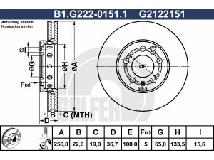 GALFER B1.G222-0151.1 stabdžių diskas 
 Stabdžių sistema -> Diskinis stabdys -> Stabdžių diskas
1J0 615 301 D, 1J0 615 301 L, 6R0 615 301