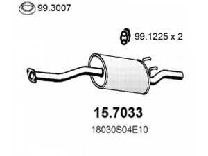 ASSO 15.7033 galinis duslintuvas 
 Išmetimo sistema -> Duslintuvas
18030S01E11, 18030S04E10, 18030SR1506