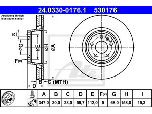 ATE 24.0330-0176.1 stabdžių diskas 
 Dviratė transporto priemonės -> Stabdžių sistema -> Stabdžių diskai / priedai
4F0 615 301 G