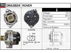 DELCO REMY DRA3924 kintamosios srovės generatorius 
 Elektros įranga -> Kint. sr. generatorius/dalys -> Kintamosios srovės generatorius
GNU2630, YLE102430, YLE102430E