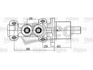 VALEO 402094 pagrindinis cilindras, stabdžiai 
 Stabdžių sistema -> Pagrindinis stabdžių cilindras
4601-85, 4601-H4, 460185, 4601H4