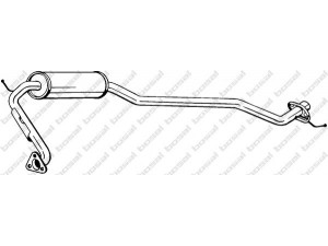 BOSAL 284-565 vidurinis duslintuvas 
 Išmetimo sistema -> Duslintuvas
18220-SMG-G11