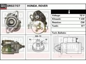 DELCO REMY DRS3707 starteris 
 Elektros įranga -> Starterio sistema -> Starteris
31200-P1K-EO, 31200-PK1-E01, 32100-P1K-E01