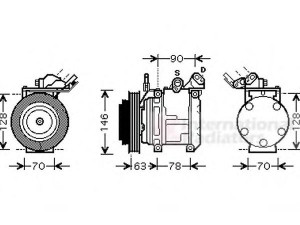 VAN WEZEL 5300K442 kompresorius, oro kondicionierius 
 Oro kondicionavimas -> Kompresorius/dalys
88310-2B590, 883102B590, 883202B400