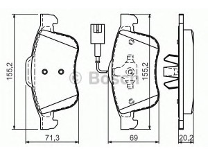 BOSCH 0 986 494 465 stabdžių trinkelių rinkinys, diskinis stabdys 
 Techninės priežiūros dalys -> Papildomas remontas
77365354, 77365354, 77365354