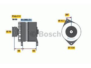 BOSCH 0 986 036 780 kintamosios srovės generatorius 
 Elektros įranga -> Kint. sr. generatorius/dalys -> Kintamosios srovės generatorius
7634024, 7634024