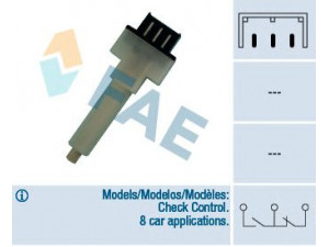 FAE 24290 stabdžių žibinto jungiklis 
 Stabdžių sistema -> Stabdžių žibinto jungiklis
SE-023952000 D