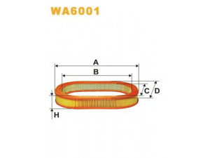 WIX FILTERS WA6001 oro filtras 
 Techninės priežiūros dalys -> Techninės priežiūros intervalai
IIM316, 1444J6, 1444N9, 6110463