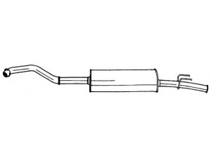SIGAM 50609 galinis duslintuvas 
 Išmetimo sistema -> Duslintuvas
7700688180, 7700706730, 7700709413