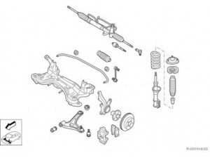 HERTH+BUSS JAKOPARTS N03648-VA vairavimo mechanizmas; rato pakaba 
 Ašies montavimas/vairavimo mechanizmas/ratai -> Prekių paieška pagal schemą
