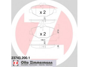 ZIMMERMANN 23743.200.1 stabdžių trinkelių rinkinys, diskinis stabdys 
 Techninės priežiūros dalys -> Papildomas remontas
003 420 6520, 003 420 9920, 004 420 7920