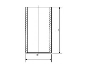 GOETZE ENGINE 14-010940-00 cilindro įvorė 
 Variklis -> Cilindrai/stūmokliai