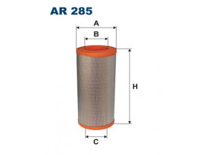 FILTRON AR285 oro filtras 
 Techninės priežiūros dalys -> Techninės priežiūros intervalai
1903669, 2992677, 2997050, 504064501