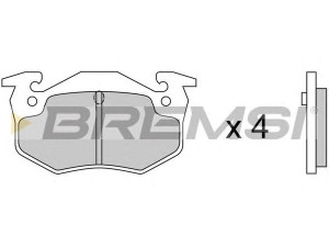 BREMSI BP2217 stabdžių trinkelių rinkinys, diskinis stabdys 
 Techninės priežiūros dalys -> Papildomas remontas
172201, 425042, 425071, 425104