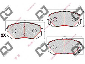 DJ PARTS BP2164 stabdžių trinkelių rinkinys, diskinis stabdys 
 Techninės priežiūros dalys -> Papildomas remontas
58101-1DA00, 58101-2SA50, 58101-2SA70