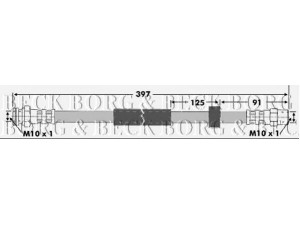 BORG & BECK BBH6711 stabdžių žarnelė 
 Stabdžių sistema -> Stabdžių žarnelės
7M0611775E, 7335770, 94VW2282AD