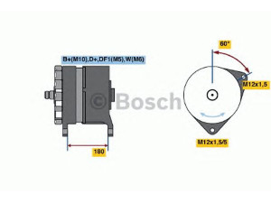 BOSCH 0 120 689 589 kintamosios srovės generatorius 
 Elektros įranga -> Kint. sr. generatorius/dalys -> Kintamosios srovės generatorius
013 154 75 02, A 013 154 75 02