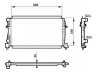NRF 58438 radiatorius, variklio aušinimas 
 Aušinimo sistema -> Radiatorius/alyvos aušintuvas -> Radiatorius/dalys
5Q0121251EB, 5Q0121251EC, 5Q0121251EB
