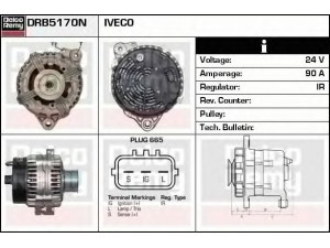 DELCO REMY DRB5170N kintamosios srovės generatorius 
 Elektros įranga -> Kint. sr. generatorius/dalys -> Kintamosios srovės generatorius
500331736, 99477271