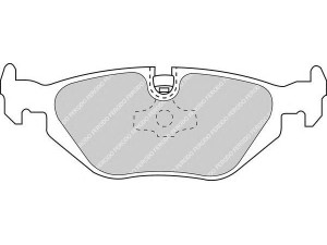 FERODO FDB850 stabdžių trinkelių rinkinys, diskinis stabdys 
 Techninės priežiūros dalys -> Papildomas remontas
34211160340, 34211160341, 34211160533
