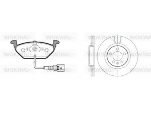 WOKING 87333.01 stabdžių rinkinys, diskiniai stabdžiai 
 Stabdžių sistema -> Diskinis stabdys -> Stabdžių remonto rinkinys
1J0615301E, 1J0698151D, 1J0698151E