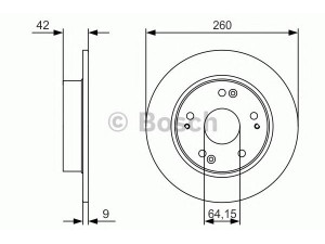 BOSCH 0 986 479 U85 stabdžių diskas 
 Dviratė transporto priemonės -> Stabdžių sistema -> Stabdžių diskai / priedai
42510-SNL-T00, 42510-SNV-H00