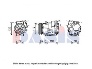 AKS DASIS 852691N kompresorius, oro kondicionierius 
 Oro kondicionavimas -> Kompresorius/dalys
13377057, 13385464, 1618418