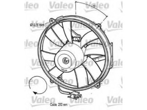 VALEO 696062 ventiliatorius, radiatoriaus 
 Aušinimo sistema -> Oro aušinimas
0015001293, 15001293