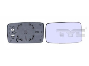 TYC 337-0003-1 veidrodėlio stiklas, išorinis veidrodėlis 
 Kėbulas -> Keleivių kabina -> Veidrodėlis
1H1857522, 1H1857522