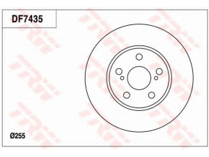 TRW DF7435 stabdžių diskas 
 Dviratė transporto priemonės -> Stabdžių sistema -> Stabdžių diskai / priedai
4351220450