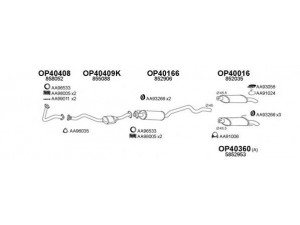 VENEPORTE 400022 išmetimo sistema 
 Išmetimo sistema -> Išmetimo sistema, visa