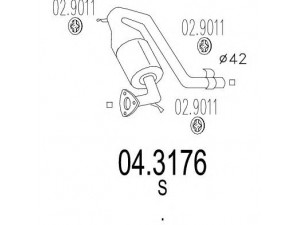 MTS 04.3176 katalizatoriaus keitiklis