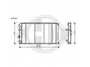 DIEDERICHS 8188506 radiatorius, variklio aušinimas 
 Aušinimo sistema -> Radiatorius/alyvos aušintuvas -> Radiatorius/dalys
2141000QAA, 4501137, 7701046210