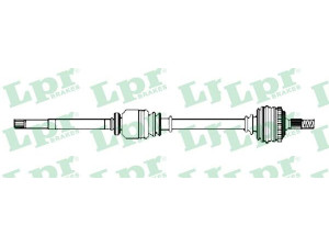 LPR DS52434 kardaninis velenas 
 Ratų pavara -> Kardaninis velenas
8200452268, 8200452268