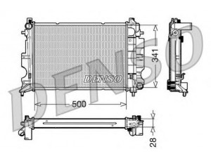 DENSO DRM25011 radiatorius, variklio aušinimas 
 Aušinimo sistema -> Radiatorius/alyvos aušintuvas -> Radiatorius/dalys
4288339, 4288495, 4729554, 4729562