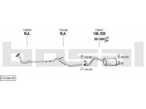 BOSAL 016.056.50 išmetimo sistema 
 Išmetimo sistema -> Išmetimo sistema, visa