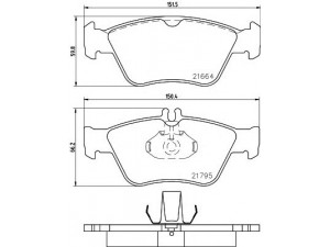 HELLA PAGID 8DB 355 007-831 stabdžių trinkelių rinkinys, diskinis stabdys 
 Techninės priežiūros dalys -> Papildomas remontas
0024204420, 0024209620, 0044200220