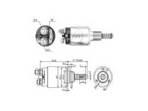 ERA 227717 solenoidinis jungiklis, starteris 
 Elektros įranga -> Starterio sistema -> Solenoidinis jungiklis