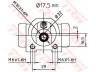 TRW BWC227 rato stabdžių cilindras 
 Stabdžių sistema -> Ratų cilindrai
7701040850