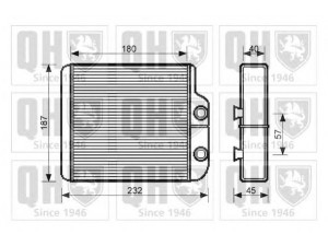 QUINTON HAZELL QHR2272 šilumokaitis, salono šildymas
87107 05060, 87107 05070